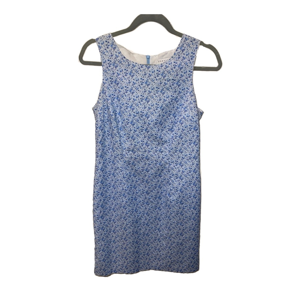 Blue floral dress